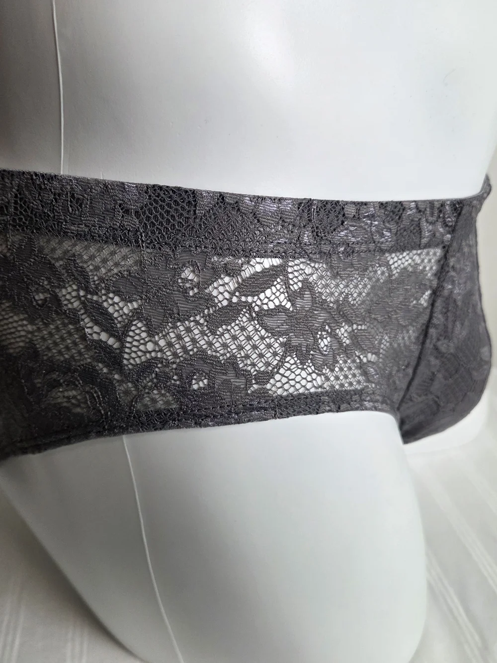 Cosabella Men's Lace Briefs in Grey